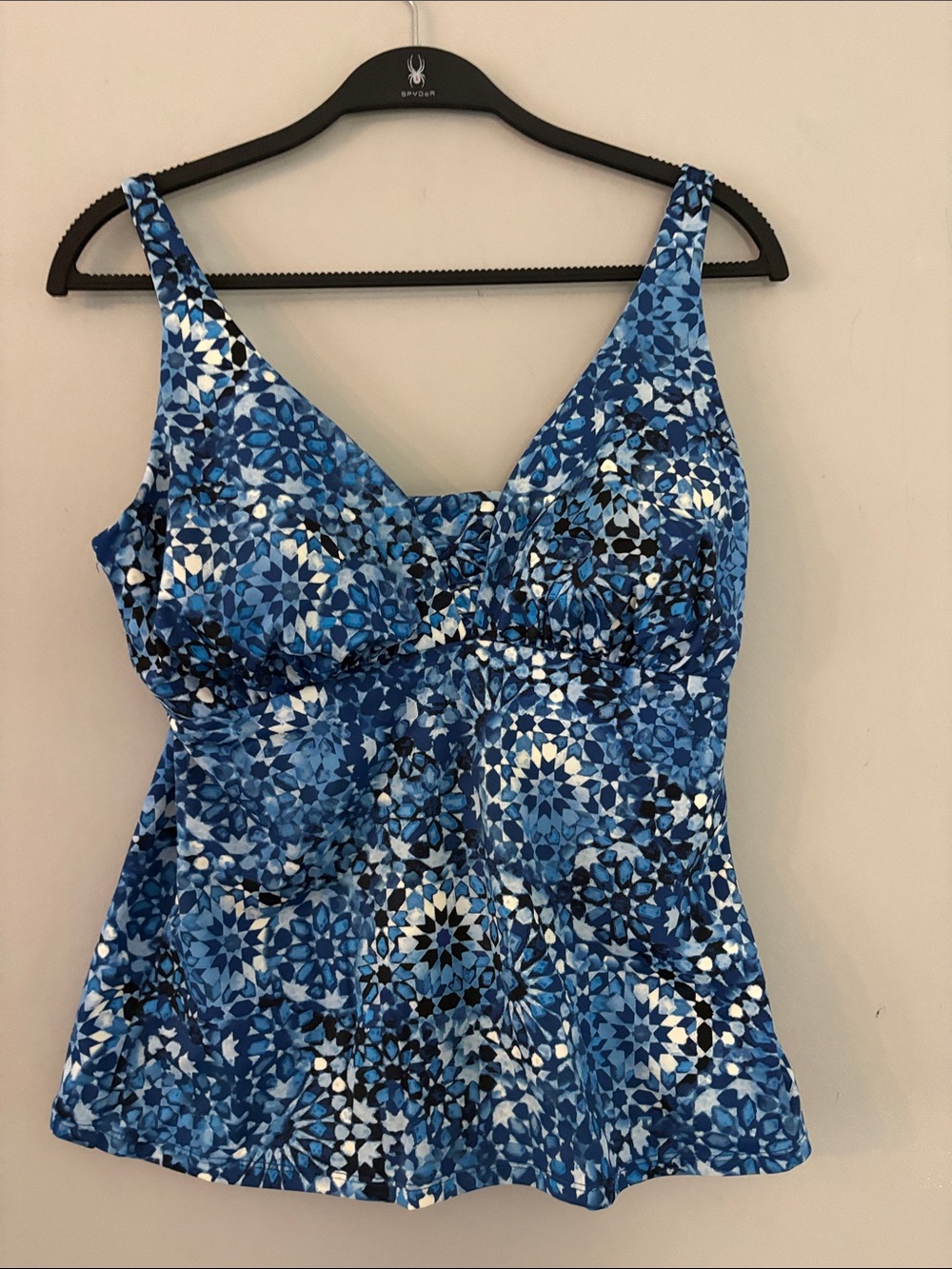 Miraclesuit Blue Mosaic Tankini Top